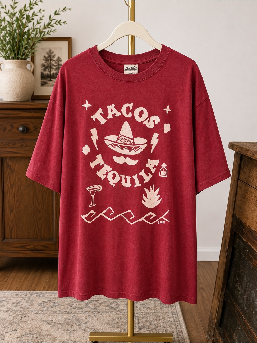 Sabbi Tacos & Tequila Tee NWT - M